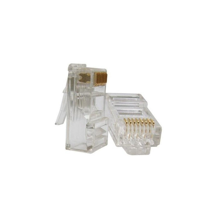 Kit 100 Conector Rj45 Cat5e Cabo Rede Plug Oletech