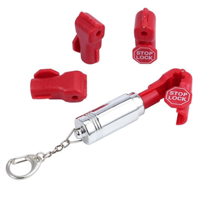 [ATACADO-DISPONÍVEL] Stop Lock 5mm Vermelho - Trava de Segurança p/ Gancho de Canaletado