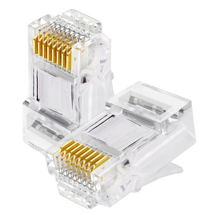 Kit Pacote 1000 Conector Rj45 Cat5e Cabo Rede Plug Oletech