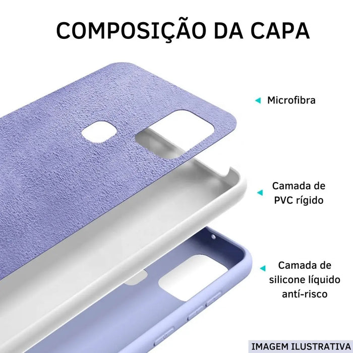 Case Silicone Aveludada