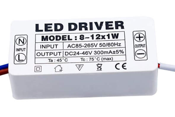[ATACADO-DISPONÍVEL] Fonte De Alimentação Da Lâmpada 8-12X1W Transformador AC-DC Driver LED