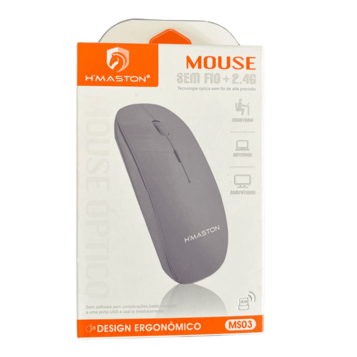 Mouse Sem Fio H Maston Sem Fio 2.4g Ergonômico MS03