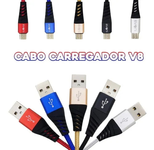 [ATACADO-SOB ENCOMENDA] Cabo 2M Micro USB V8 Inova CBO5995